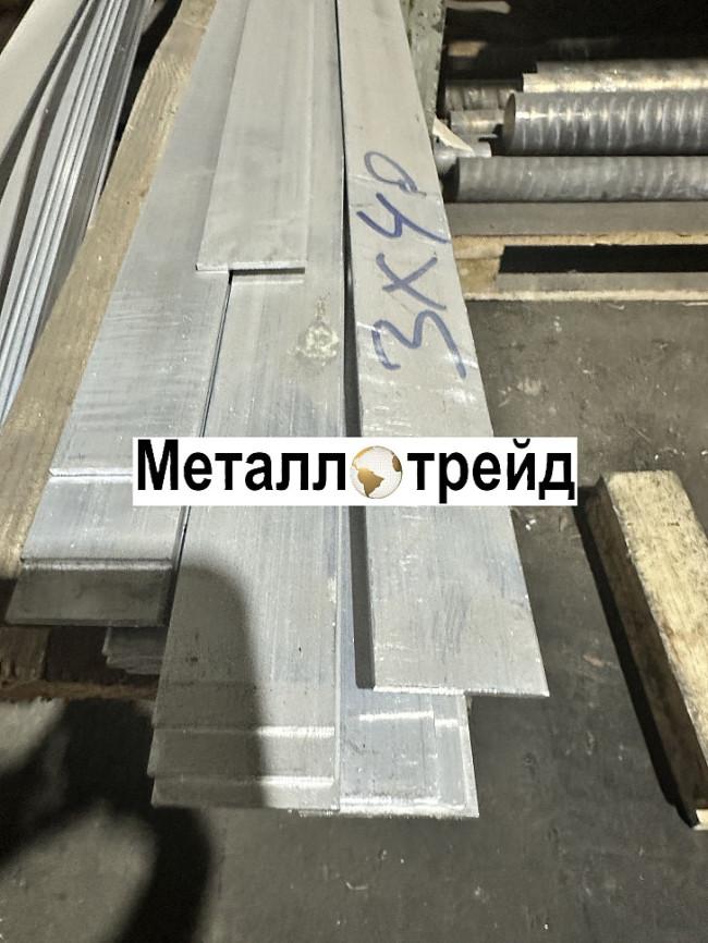 Полоса, шина алюминиевая АД31Т 10x100 мм 4000